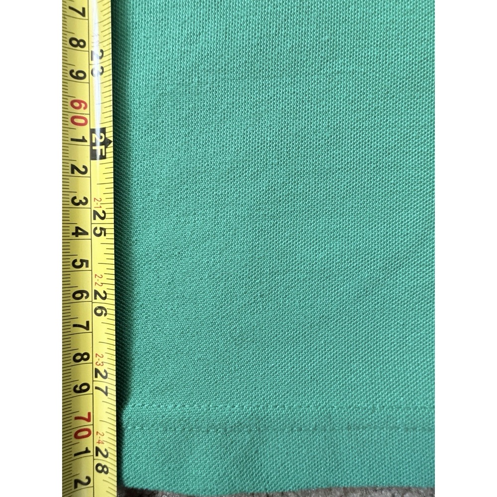 Lacoste Short Sleeve Polo Shirt Solid Green Embroidered Gator Logo Large JBHS - Picture 5 of 11